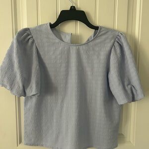 Elegant Light Blue Women's Top